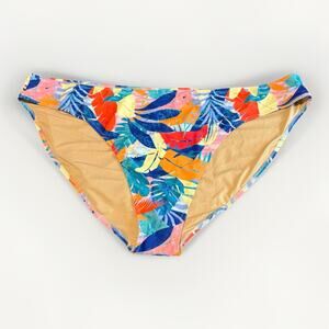 Old Navy Bikini Bottoms Women’s 4X Tropical Leaf Print Lined Swim Brief Beach